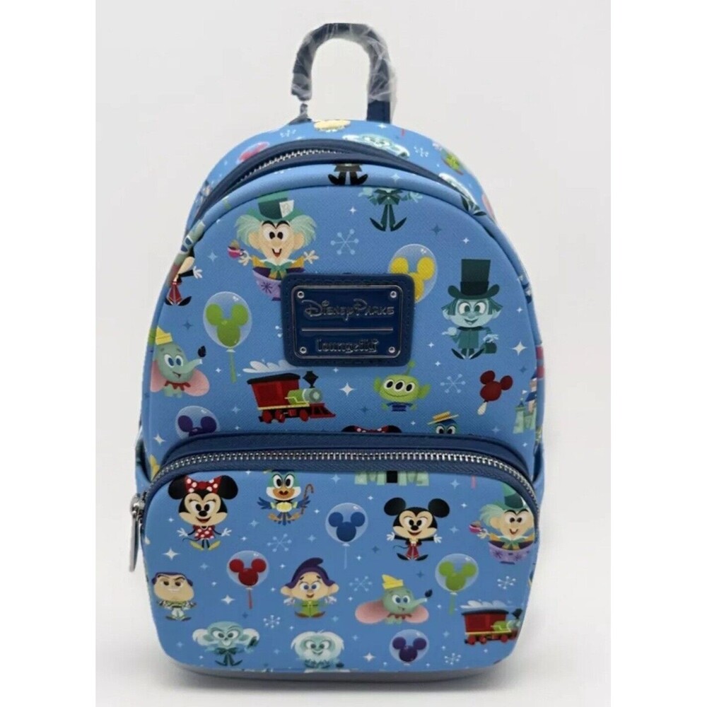 2022 Disney Parks Loungefly Chibi Icons Characters Attractions Mini Backpack NEW